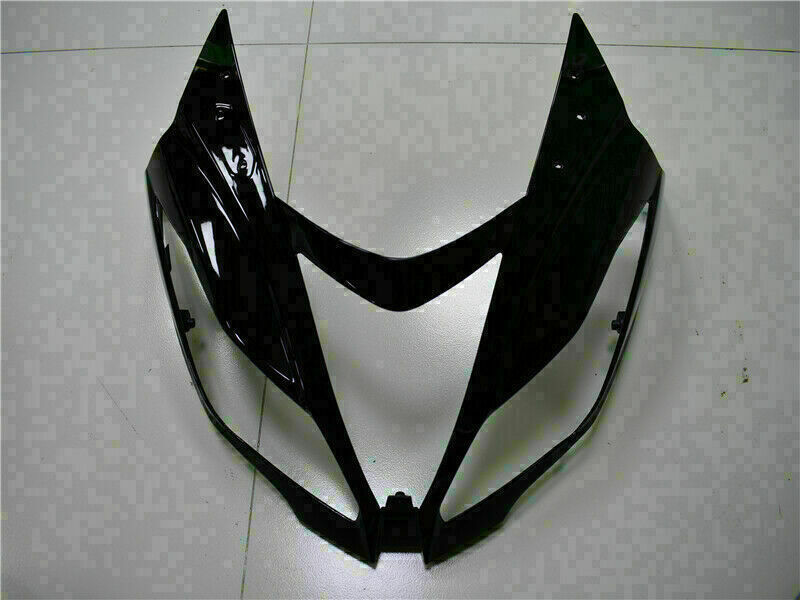 Amotopart Kawasaki Zx6R 2013-2018 Fairing Glossy Black Amotopart Plastic Kit