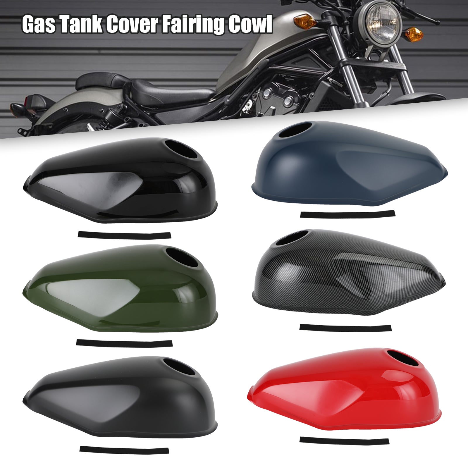 Gas Tank Cover Trim Fairing Cowl for Honda Rebel CMX300 CMX500 2017-2022 Generic