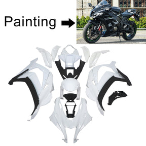 Amotopart Kawasaki 2016-2020 ZX10R Black Style2 Fairing Kit