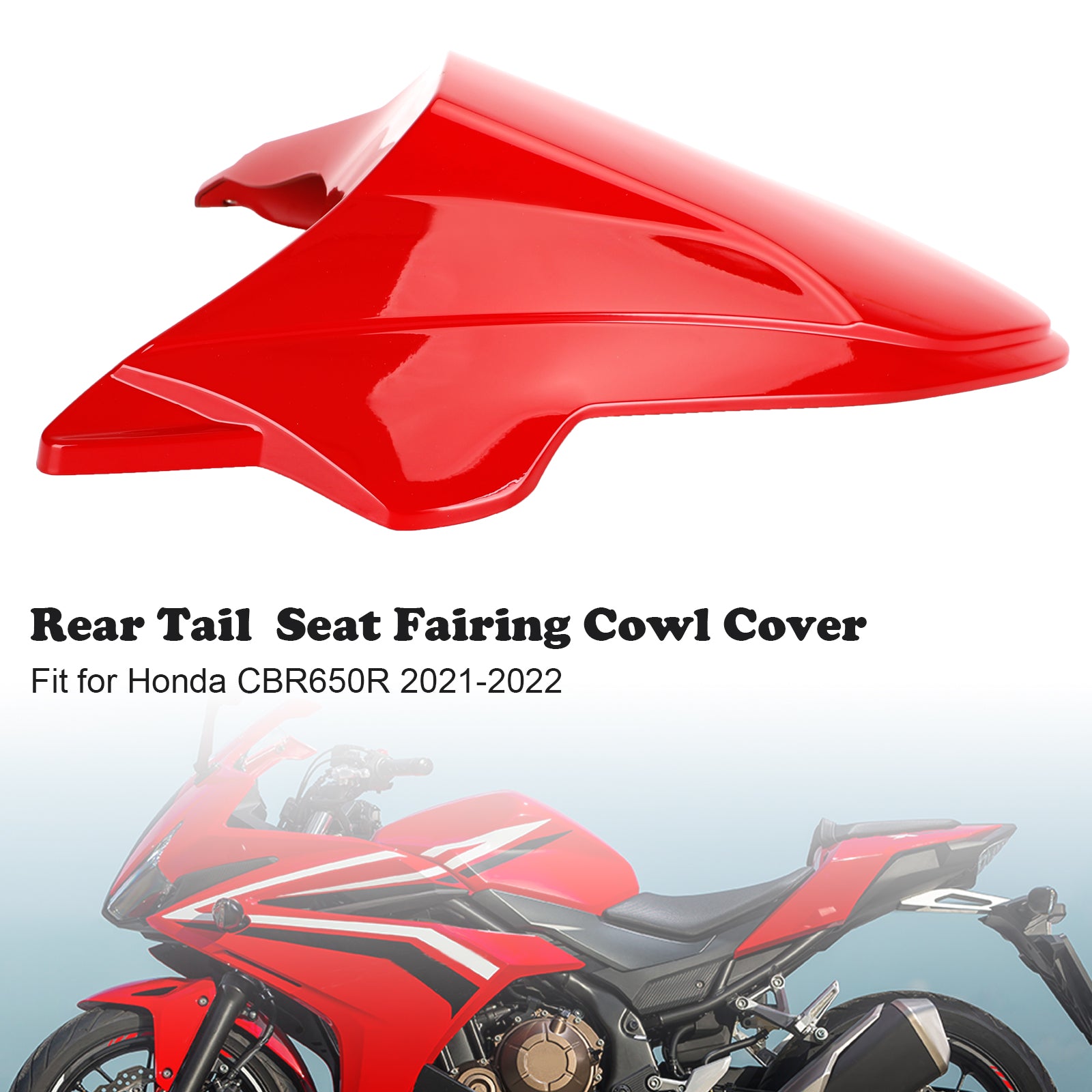 Rear Tail Seat Fairing Cowl Cover for Honda CB650R 2021-2022 Generic