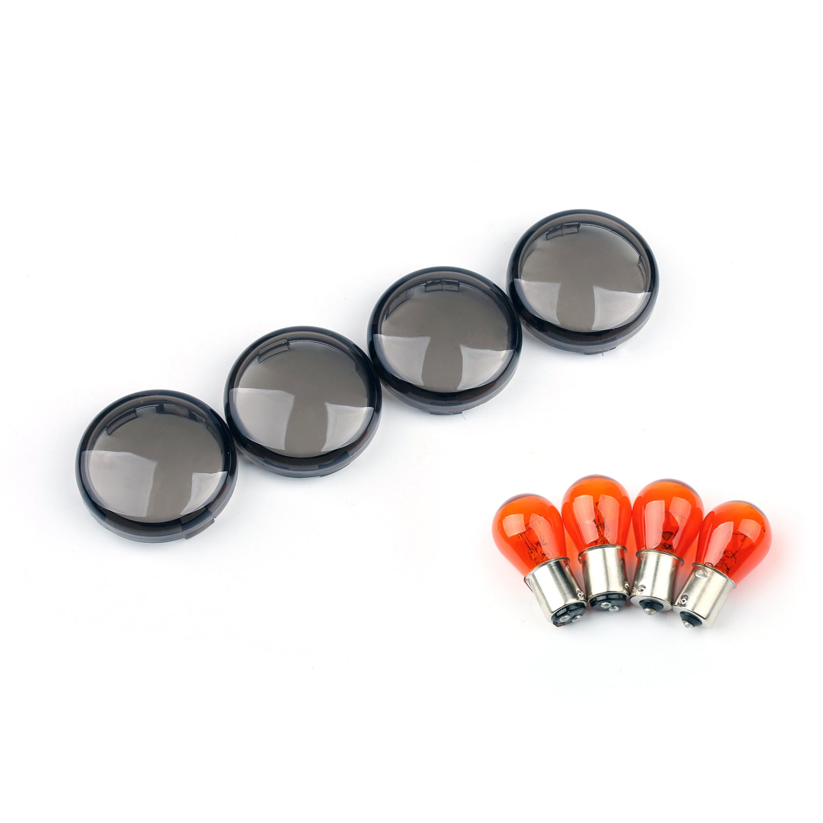 4x Turn Signal Lens For Bulbs For Harley Softail Dyna Sportsters 2002 &Up