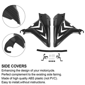 Pannelli di copertura del telaio laterale Carene Cappe per Honda CBR650R 2019 2020 2021 Generico