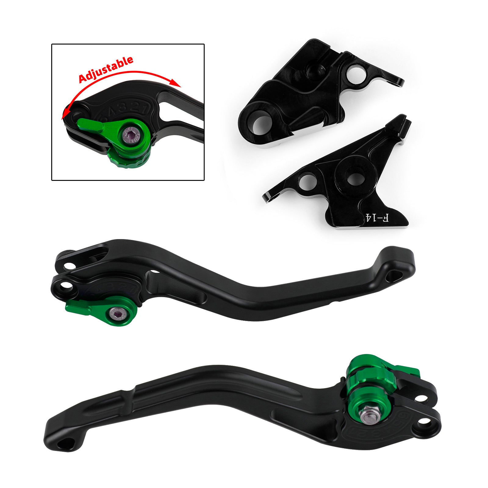 NEW Short Clutch Brake Lever fit for Kawasaki ZZR600 ZXR400 Z750S ZX9R ER-5