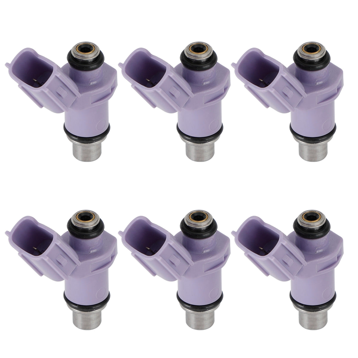 6PCS Fuel Injectors 6P2-13761-10-00 Fit For Yamaha 250 Outboard Generic
