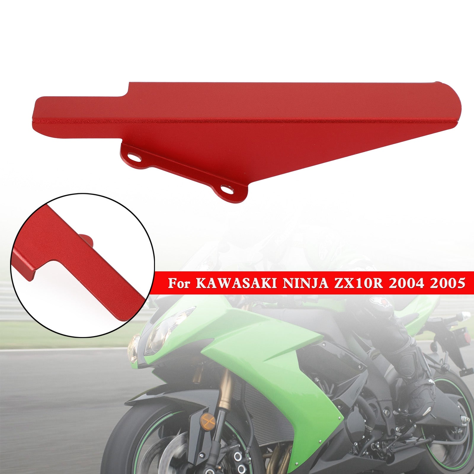 Couvercle de protection de chaîne de pignon, pour KAWASAKI NINJA ZX-10R ZX10R 2004 2005 générique