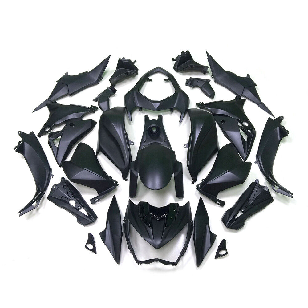 Amotopart 2013-2018 Kawasaki Z800 Matte Black Fairing Kit