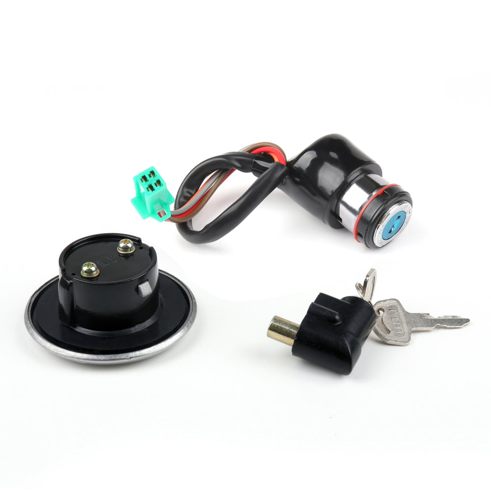 Ignition Switch Lock & Fuel Gas Cap Key Set For Suzuki GN125 1982-2001