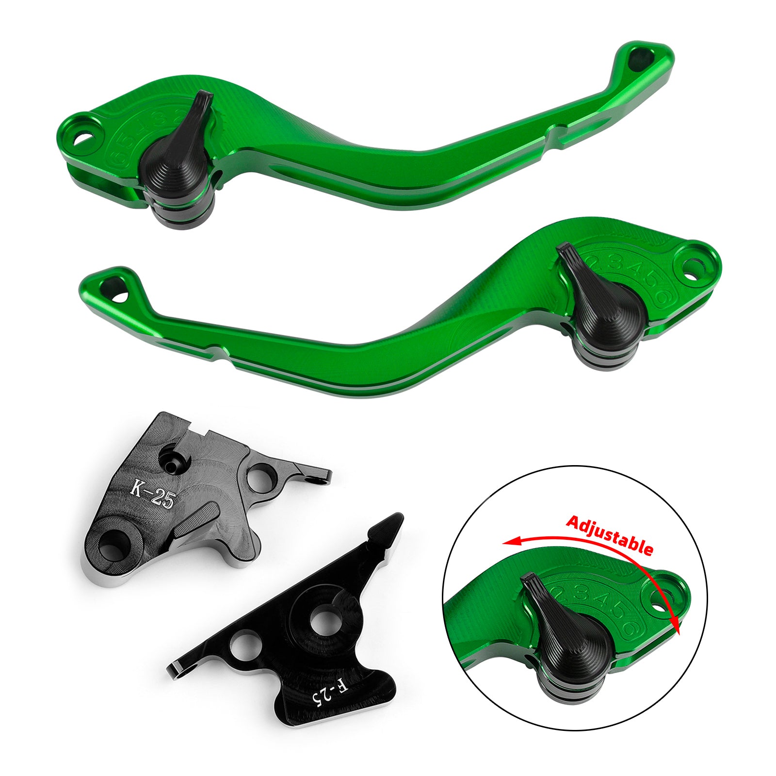 Leva freno frizione corta CNC adatta per Kawasaki Ninja 250R 400 300R/Z300 Z250SL