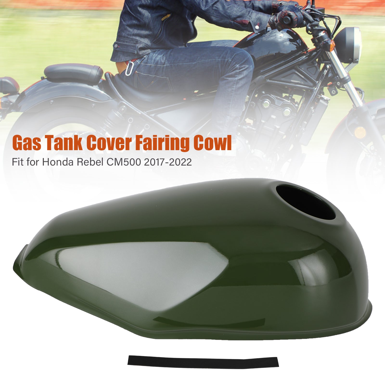 Gas Tank Cover Trim Fairing Cowl for Honda Rebel CMX300 CMX500 2017-2022 Generic