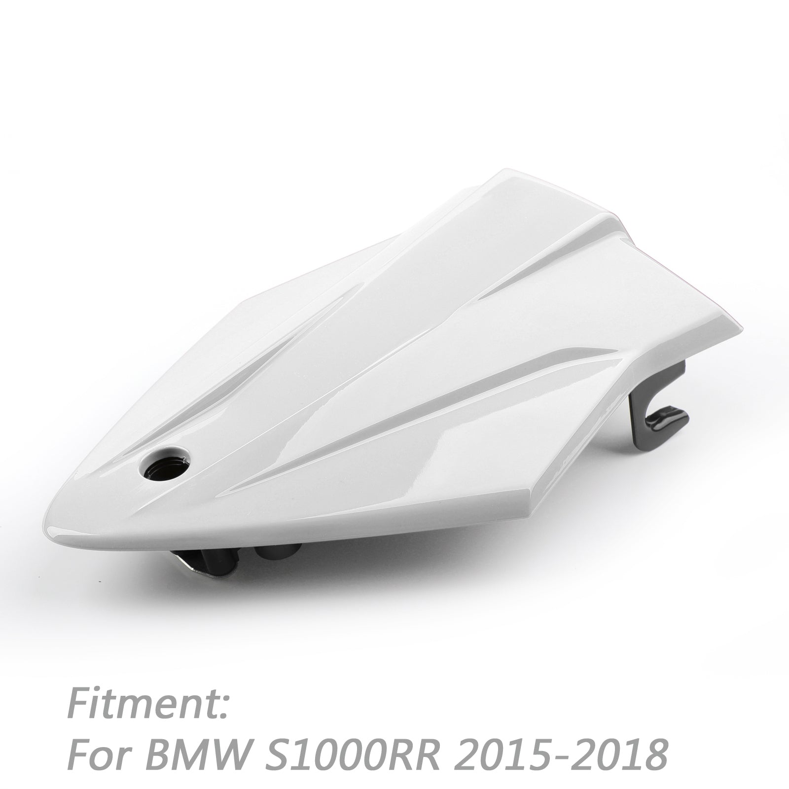 BMW S1000RR K46 2015-2018 Housse de capot de siège arrière passager en plastique ABS blanc