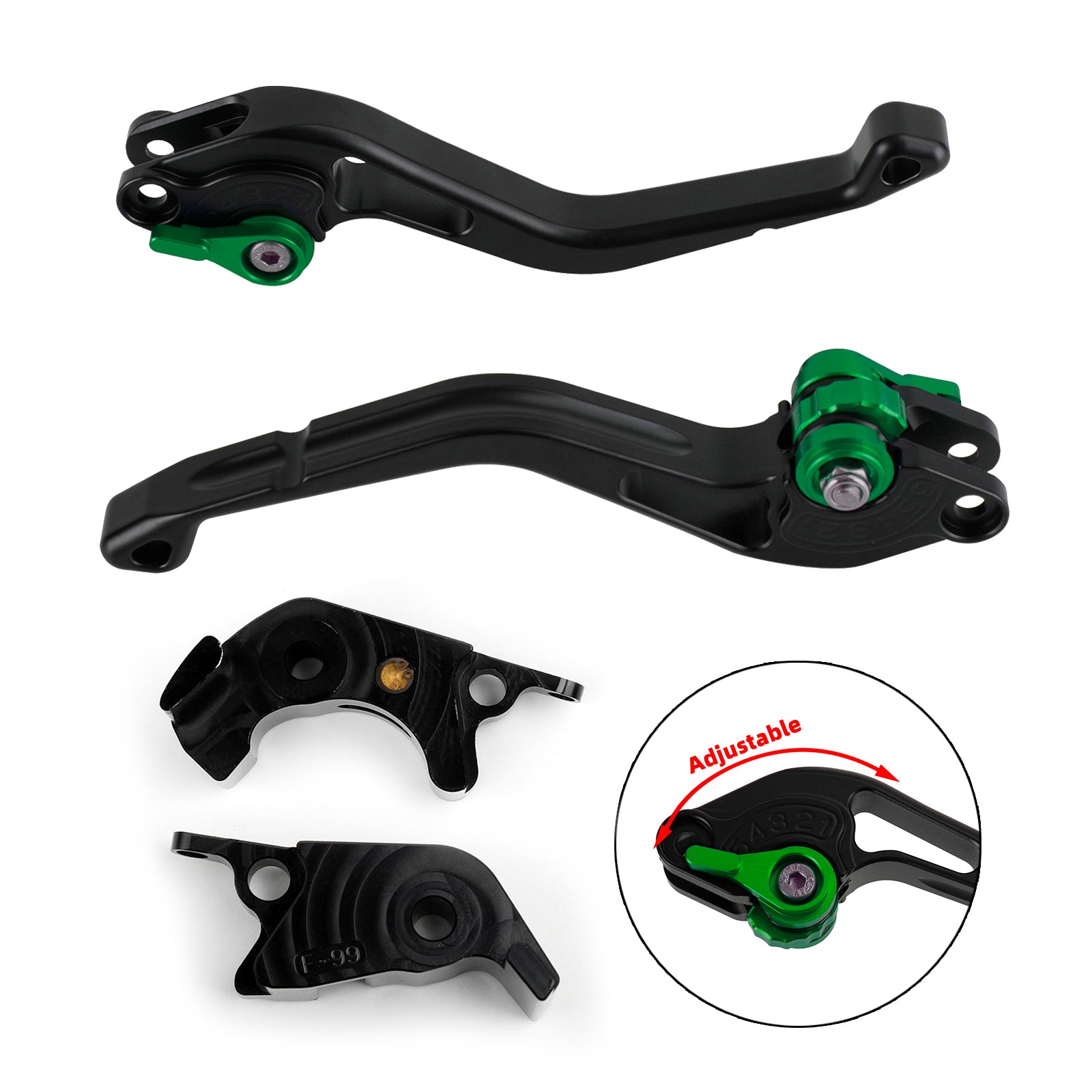 NEW Short Clutch Brake Lever fit for Kawasaki ZZR/ZX1400 SE Version 16-17