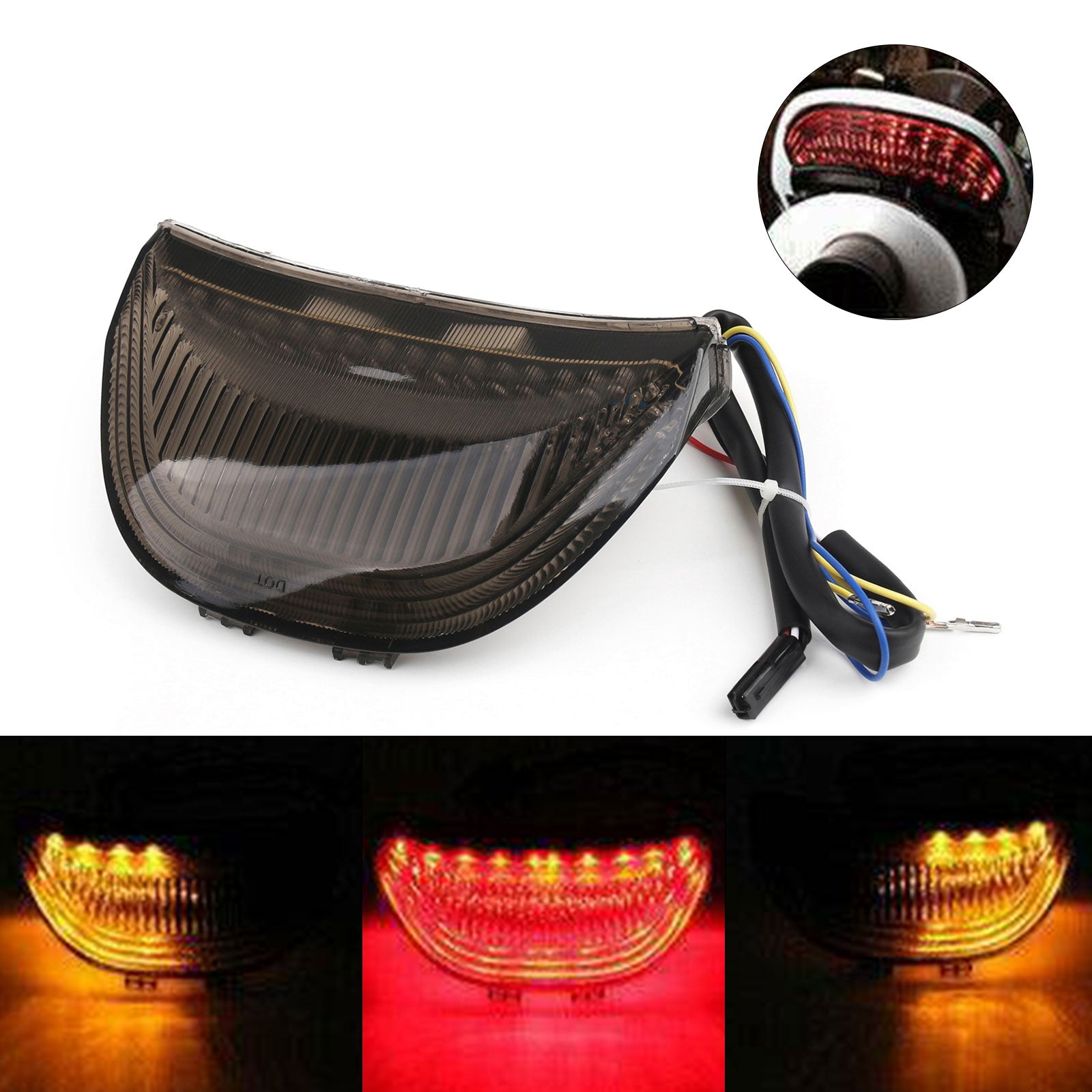 Honda 03-06 CBR600RR & 04-07 CBR1000RR Clignotants de feu arrière à LED intégrés