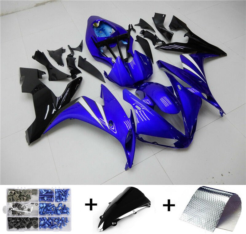 Amotopart 2004-2006 Yamaha YZF R1 Fairing Gloss Blue Kit