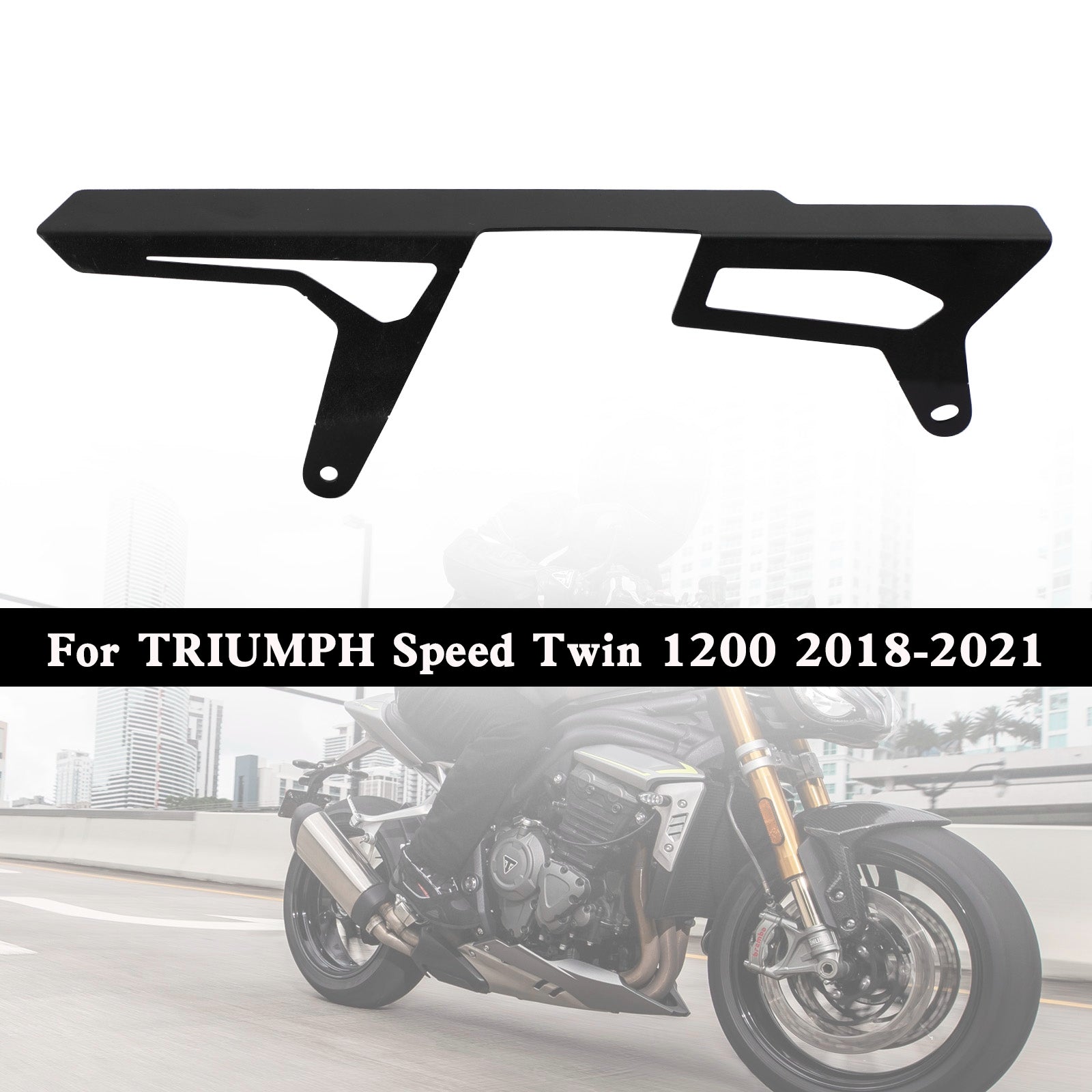 Couvercle de protection de chaîne de pignon arrière pour Speed ​​Twin 1200 2018 – 2021 générique