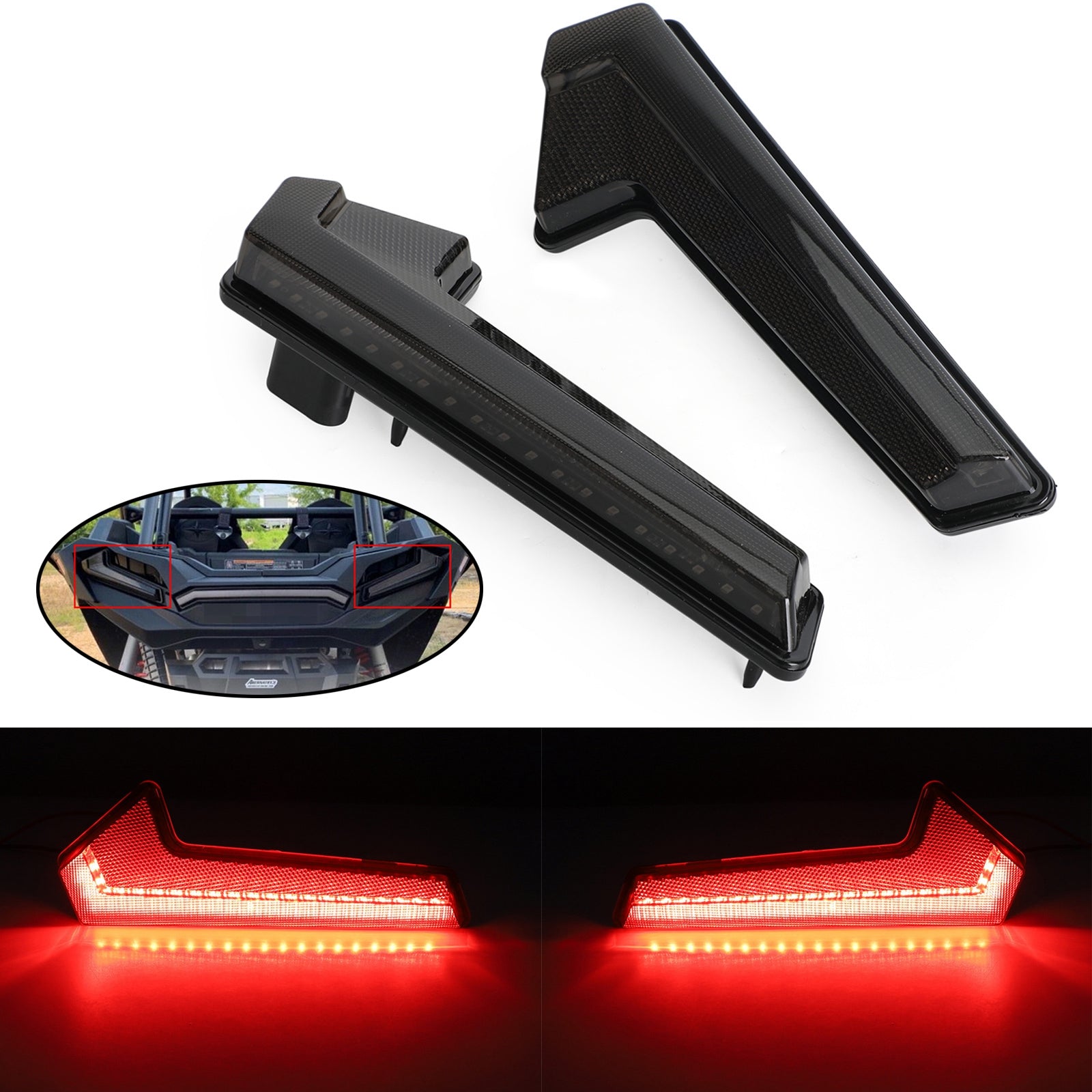 LED Tail Light Brake Light For Polaris Sportsman 1000 XP RZR XP TURBO 18-21 Generic