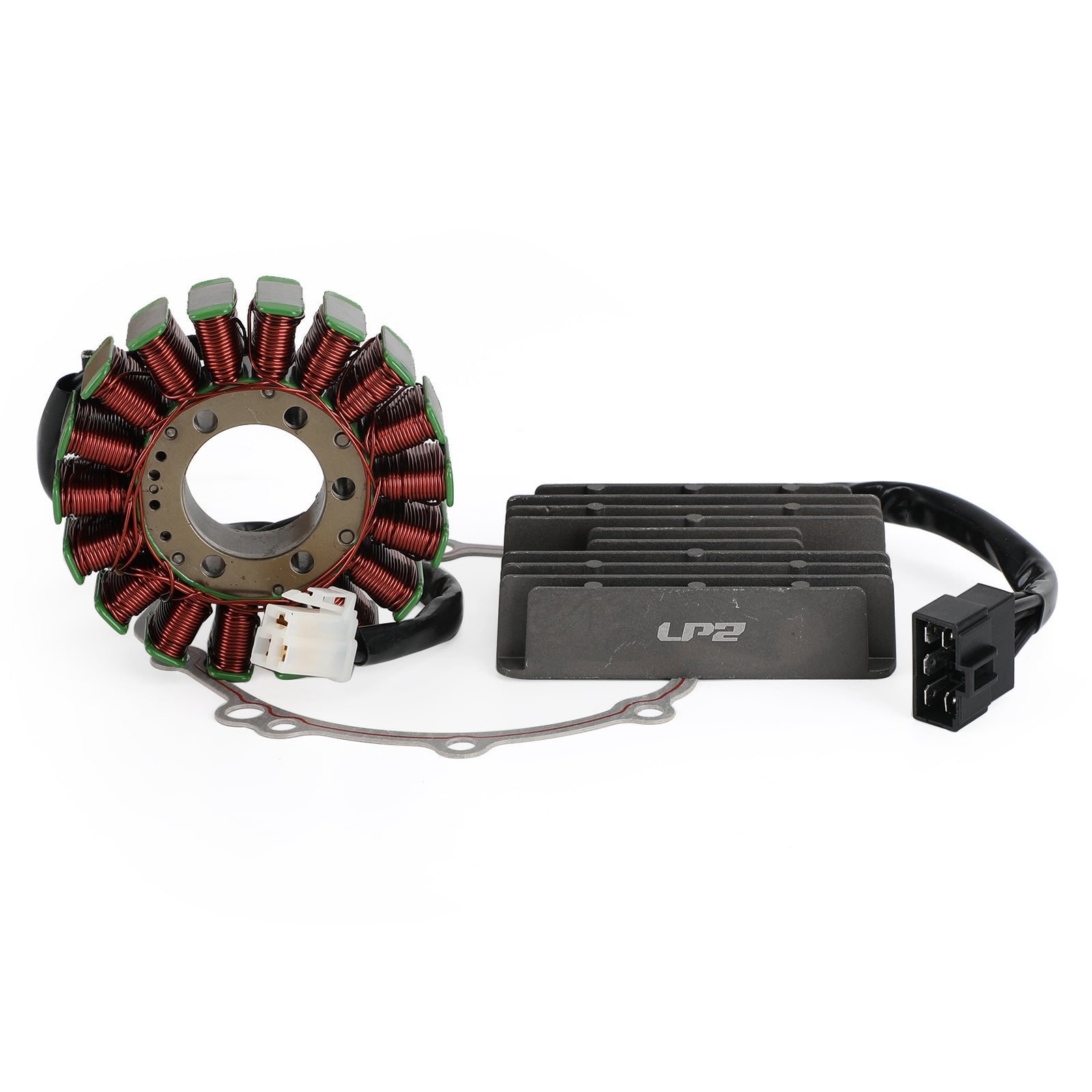 04-05 Suzuki GSXR 600 750 Magneto Coil Stator+Voltage Rectifier+Gasket 31401-29G00 32800-33E20