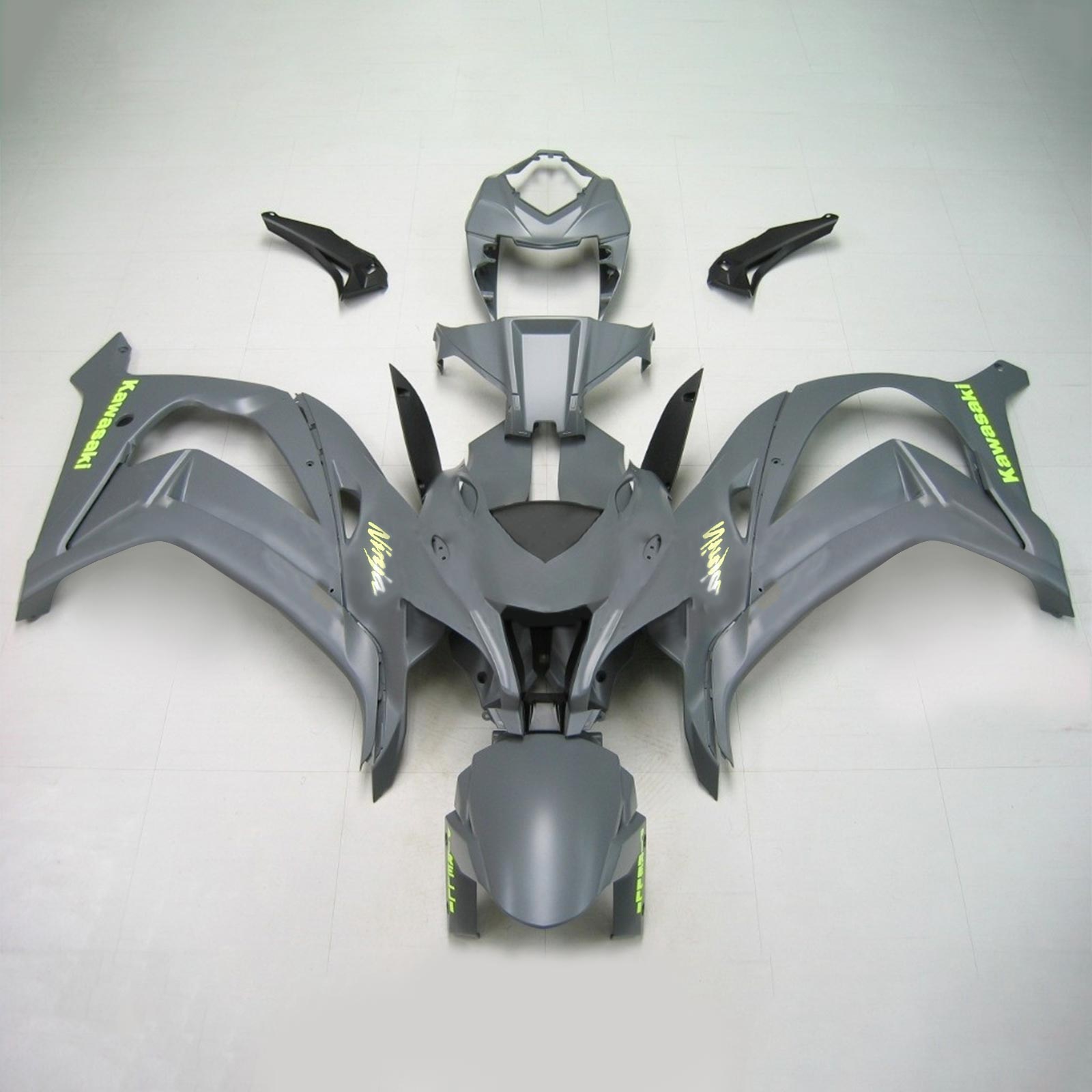 Amotopart 2021-2025 KawasakiZX10R ZX10RR Grey Fairing Kit