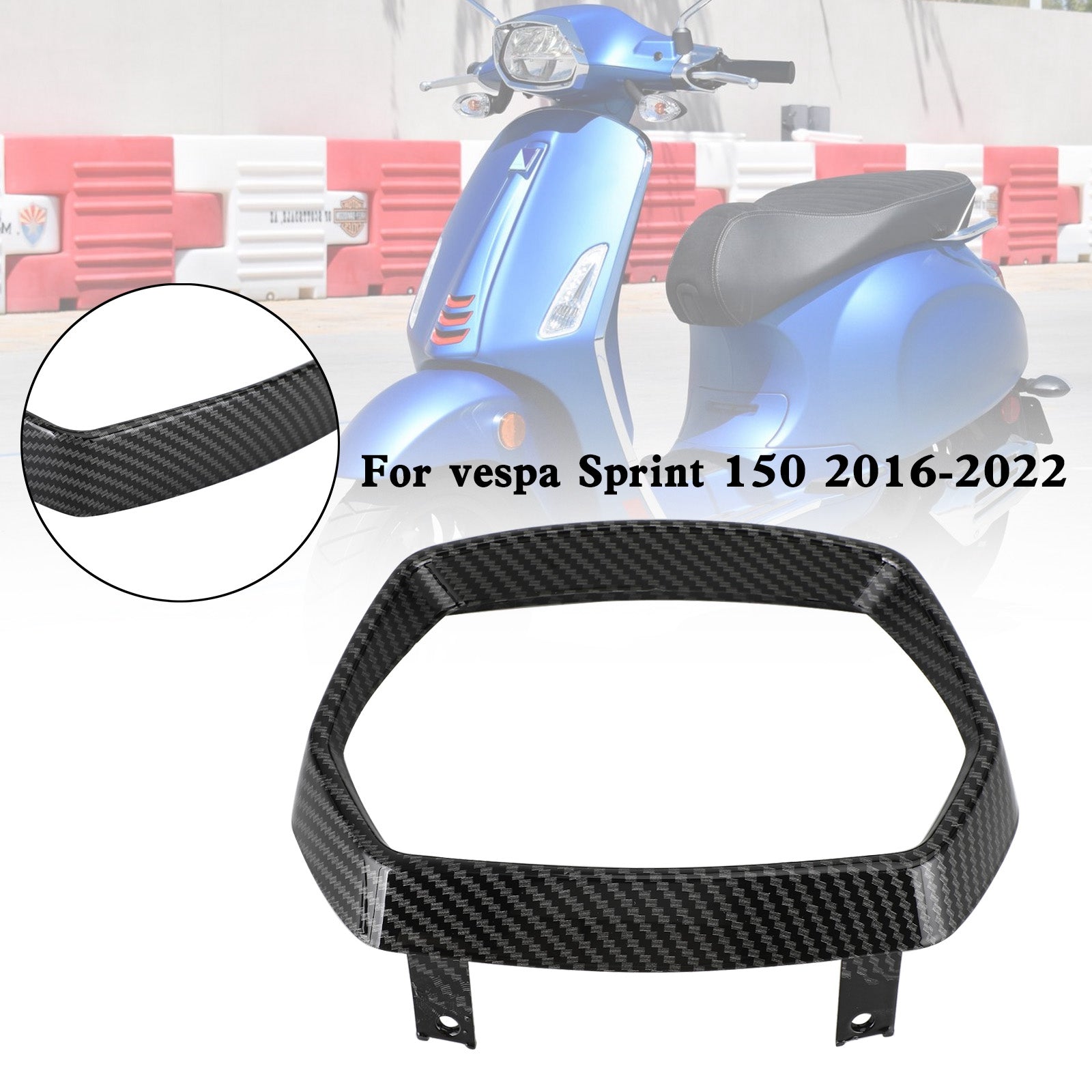 Scheinwerferblende Zierleiste Felgenkappe Schutzabdeckung für Vespa Sprint 150 2016–2022