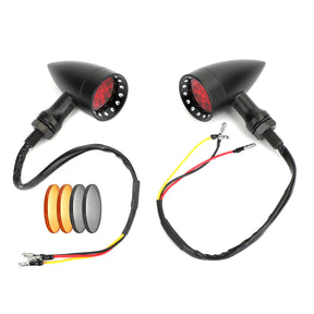 M10 Universal Motorcycle Turn Signal Light Indicators Blinker Bullet Lamp