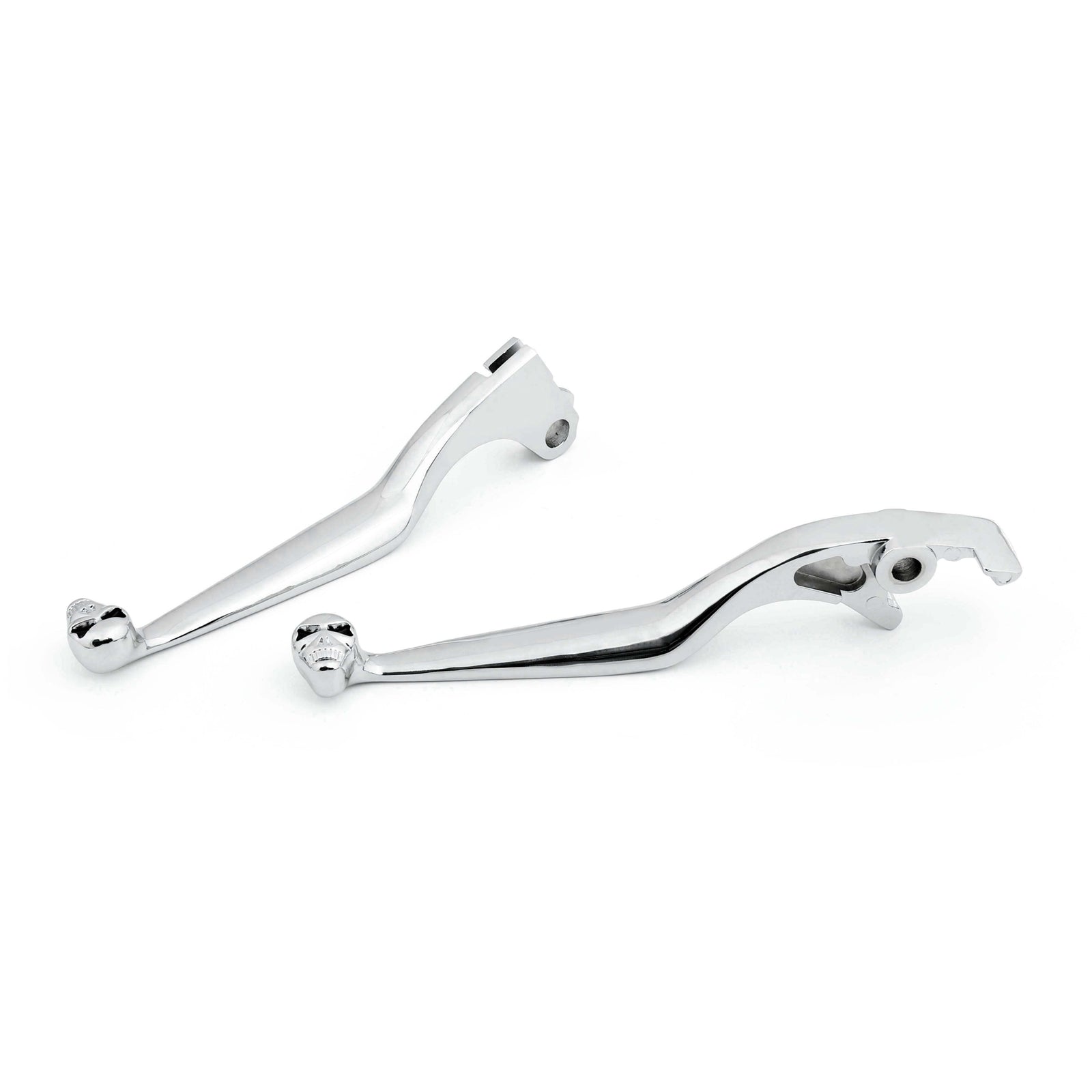 Leviers de frein et d'embrayage en forme de crâne, pour Honda Shadow 600 750 1100 Magna 750, Chrome générique