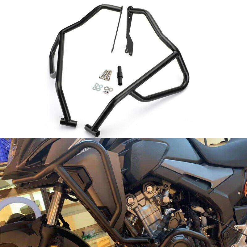 Protezioni motore superiori per barre paramotore nere adatte per Honda CB 500 CB500X 2019 2020 2021 Generico