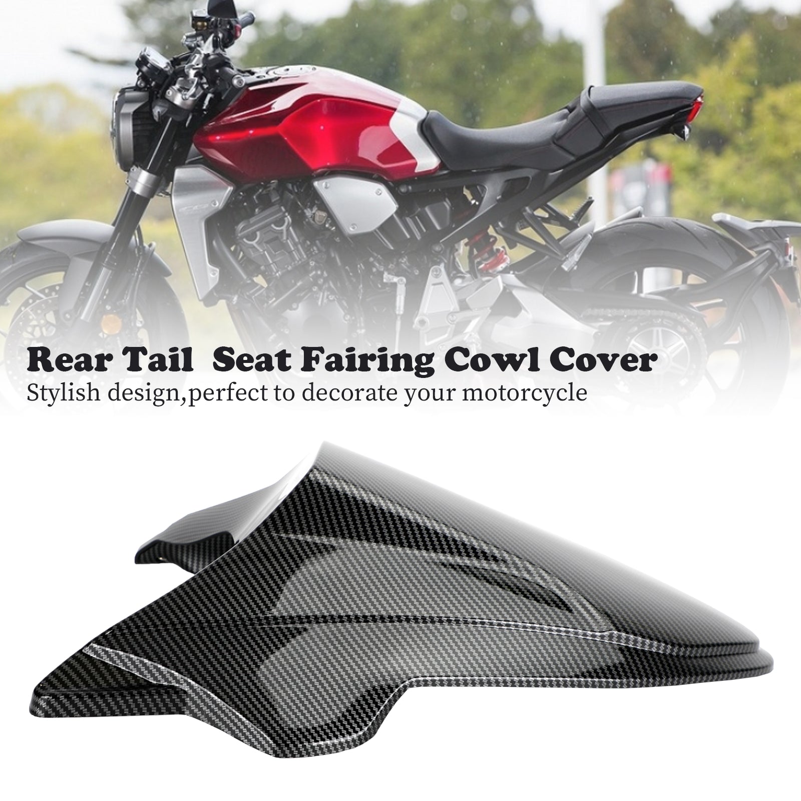 Rear Tail Seat Fairing Cowl Cover for Honda CB650R 2021-2022 Generic