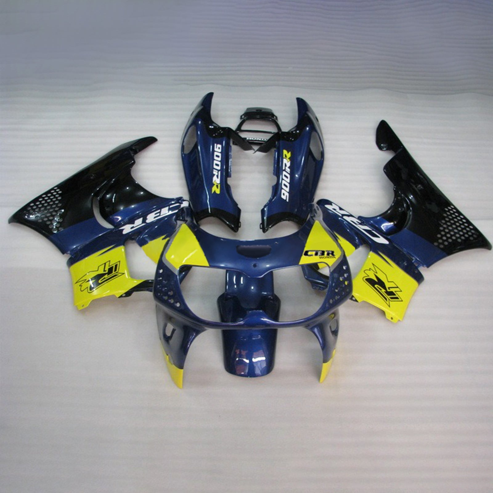 Amotopart 1994-1995 Honda CBR900RR 893 Fairing Yellow&Blue Kit