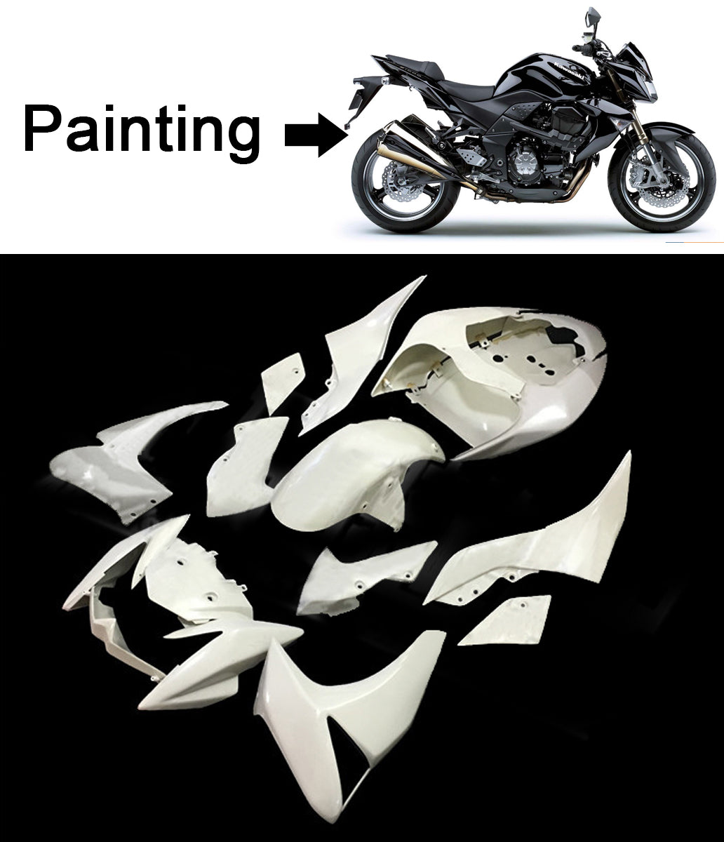 Amotopart 2007-2009 Kawasaki Z1000 Black Fairing Kit