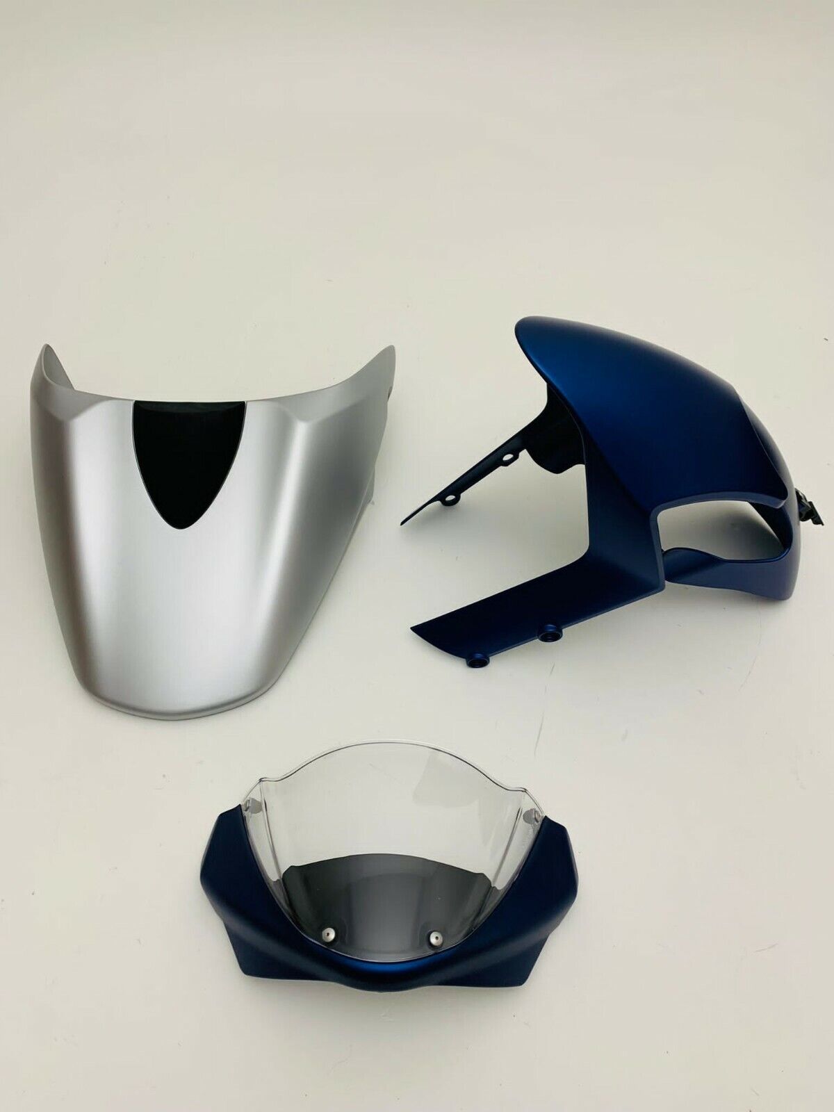 Amotopart Ducati All Years Monster 696/796/1100 S EVO Blue Sliver Fairing Kit