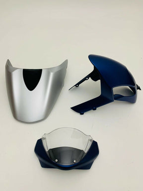 Amotopart Ducati alle Jahre Monster 696/796/1100 S EVO Blue Sliver Verkleidungsset