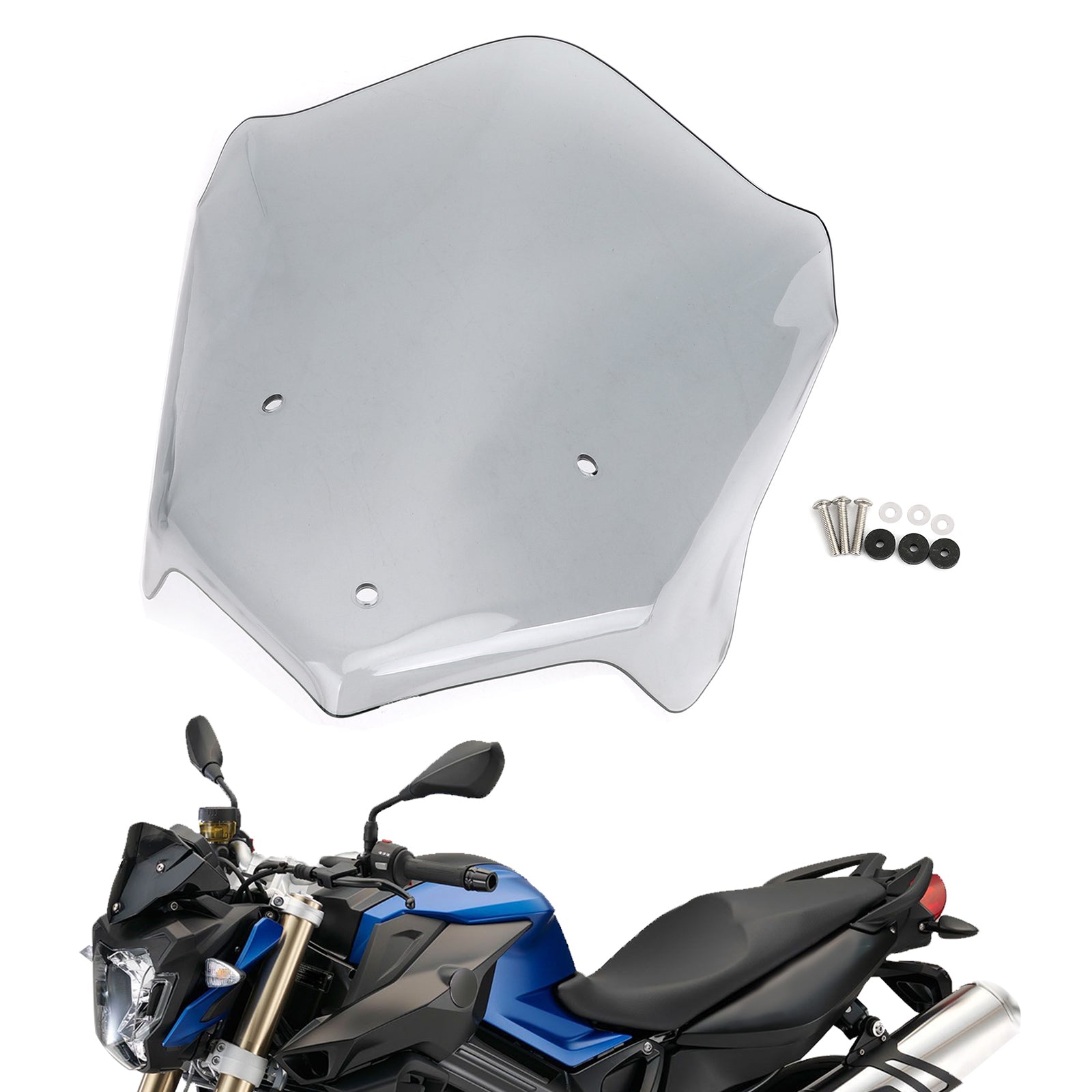 BMW ABS Plastic Motorcycle Windshield WindScreen Fit For BMW F800R 2015-2020