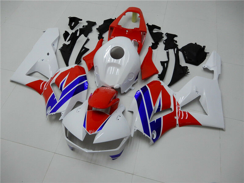 Amotopart 2013-2020 CBR600RR Honda Fairing White Blue Kit