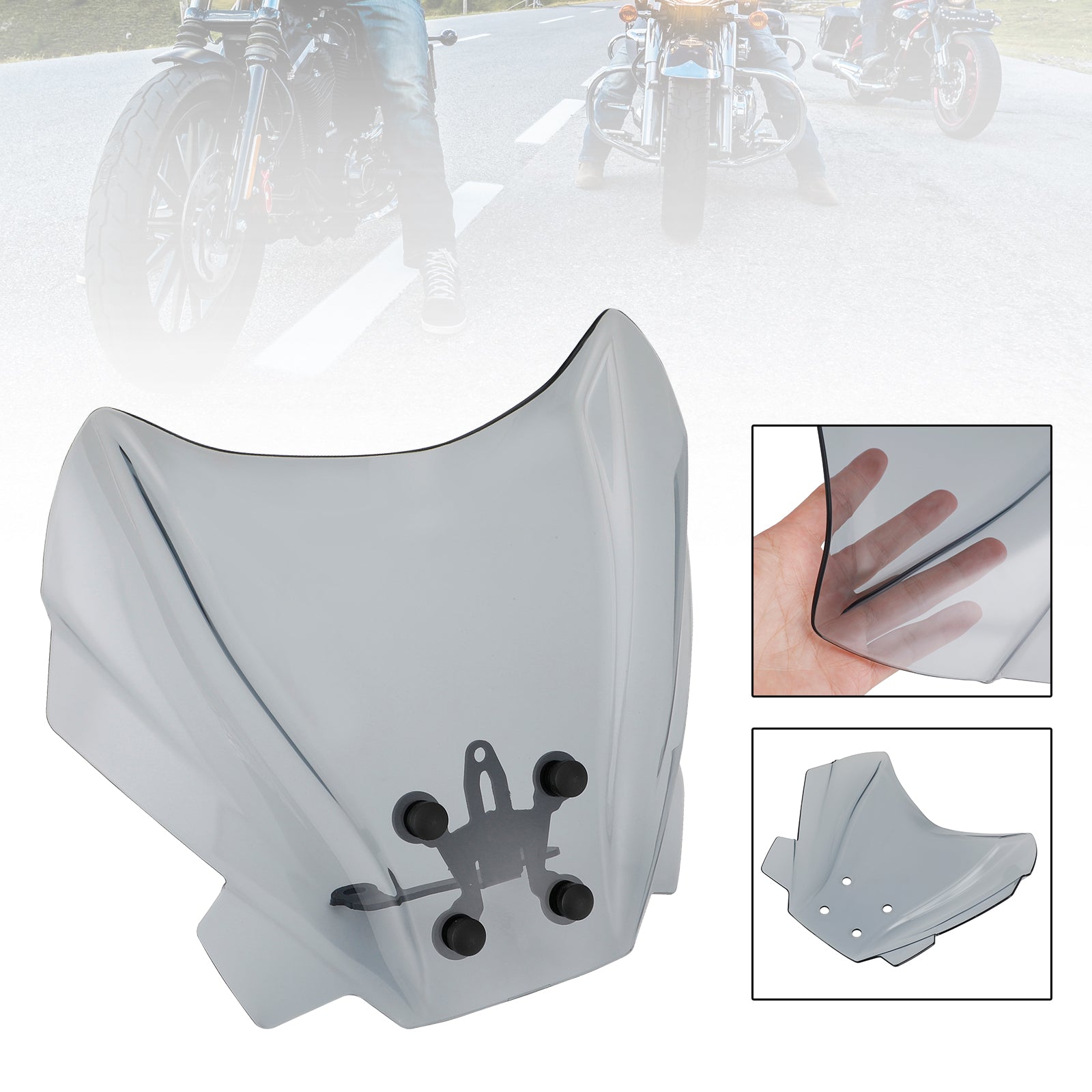 ABS Motorcycle Windshield WindScreen fit for Benelli 502 C 2019-2021 Generic