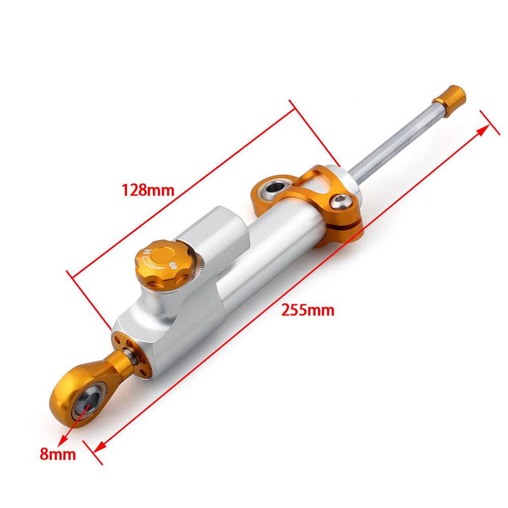 Universal Motorcycle CNC Adjustable Steering Damper Stabilizer Top