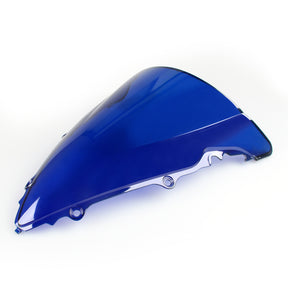 Windschutzscheibe Windschutzscheibe Double Bubble für Yamaha YZF R6 2003–05 R6S 2006–09 Blau Generic