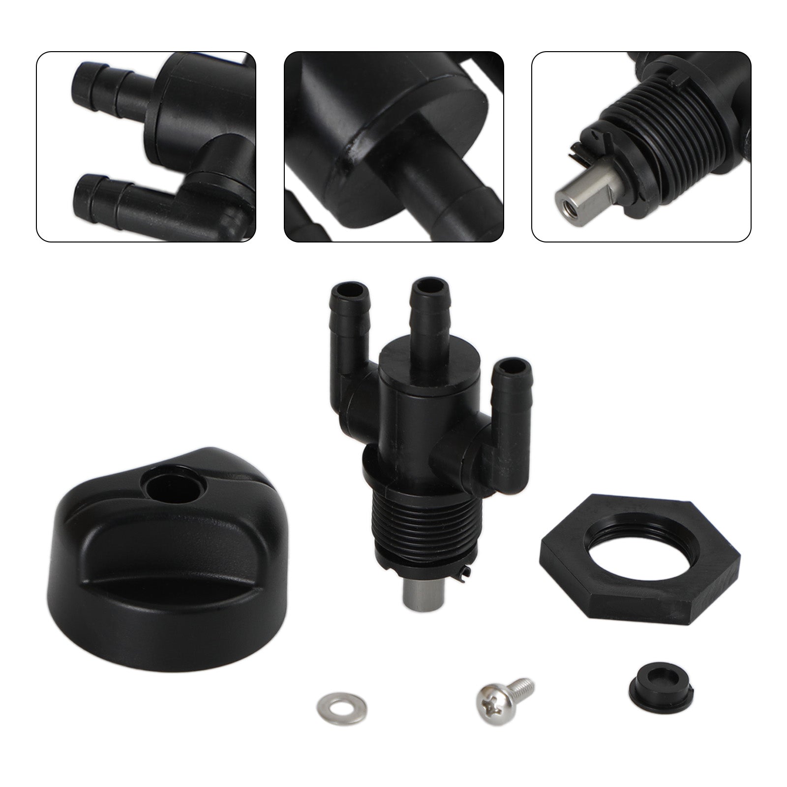 Fuel Shutoff Valve Petcock 3-Way fit for Polaris Xplorer 300 400 400L 7052154 Generic