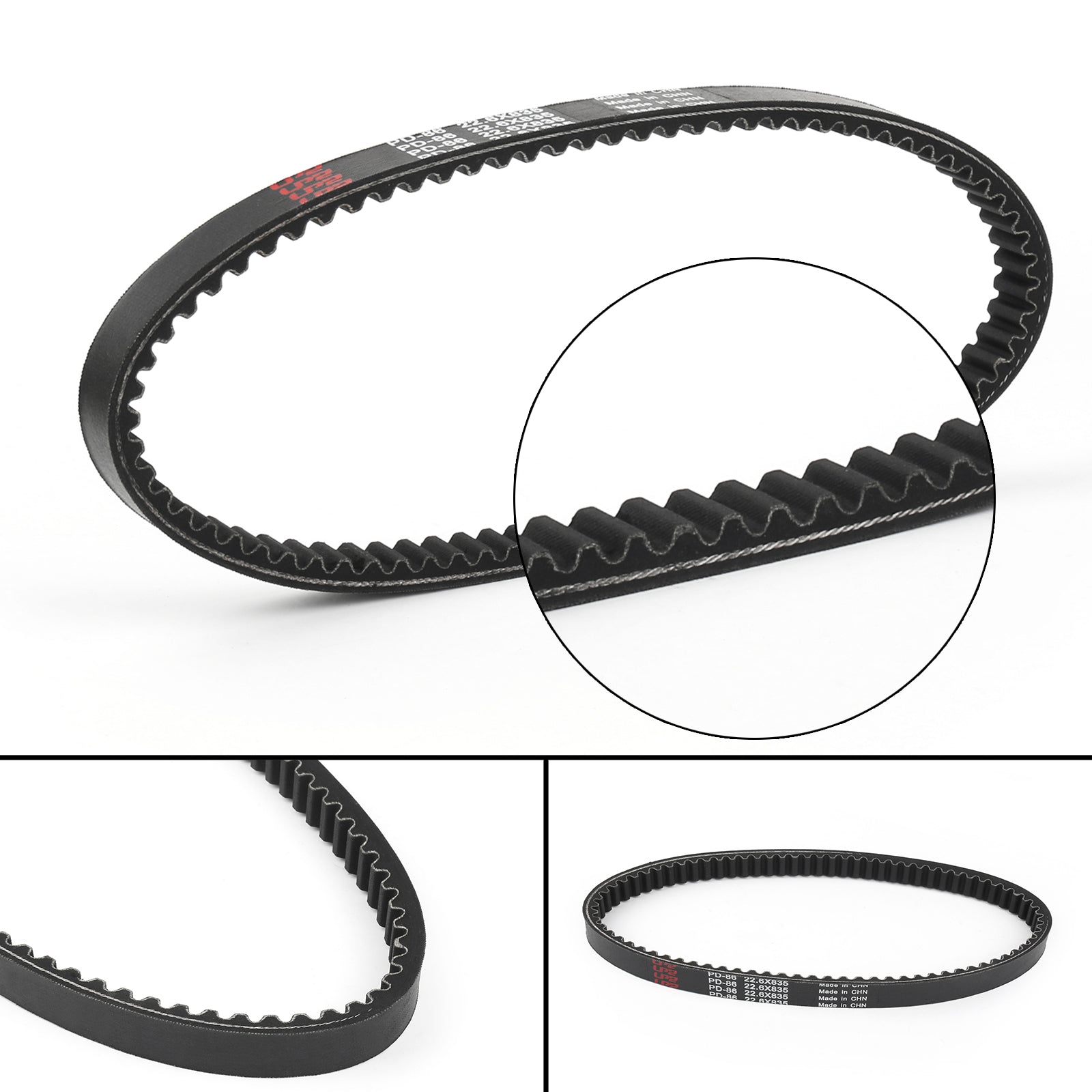 Drive Belt Fit For Malaguti Madison 250 Madison 3 250 Phantom Max 250 Black