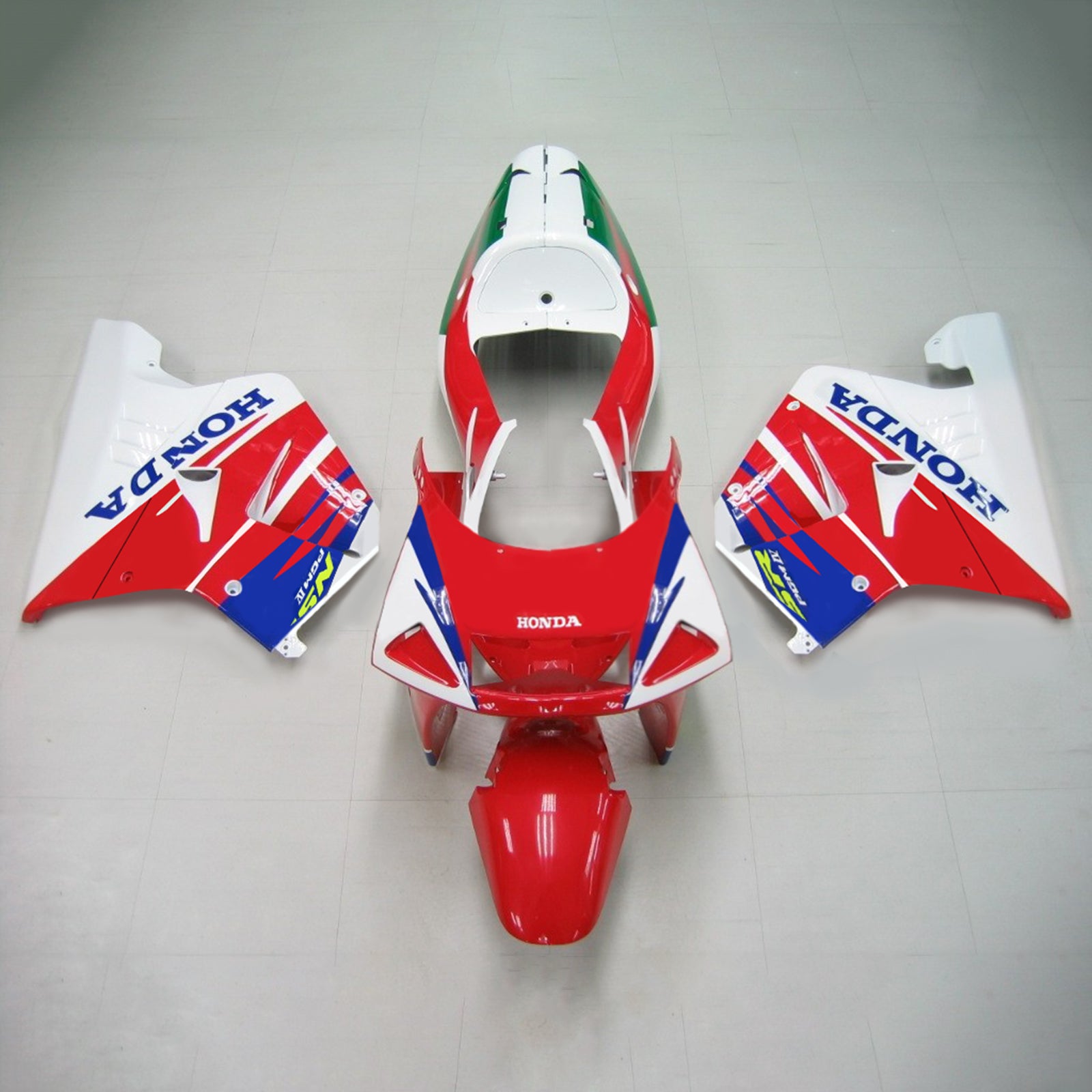 Amotopart 1994-1996 Honda NSR250 PGM-4 Fairing Red&Blue Kit