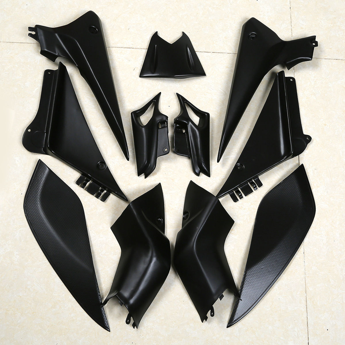 Amotopart 2009-2015 Yamaha FZ6R 
Matt Black Fairing Kit