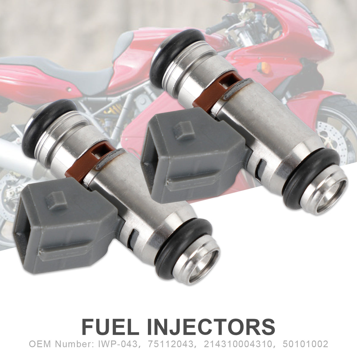 Injecteur de carburant IWP043, 2 pièces, pour motos DUCATI Supersport MH900 Monster 75112043