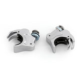 Chrome 39mm Windshield Windscreen Clamps For Harley Dyna Sportster XL 883 1200