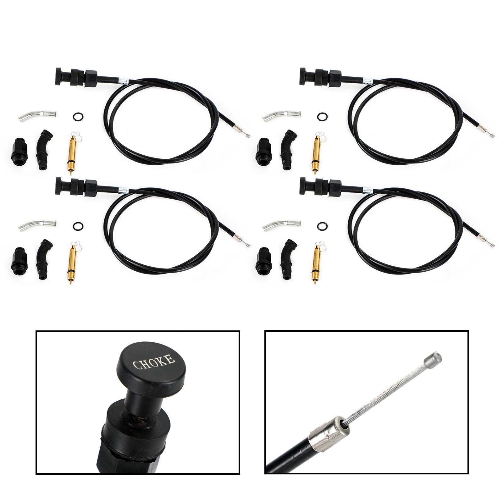 4x Kit de émbolo de cable de estrangulación de carburador apto para Honda Rancher TRX350 FM TM 00-06 genérico