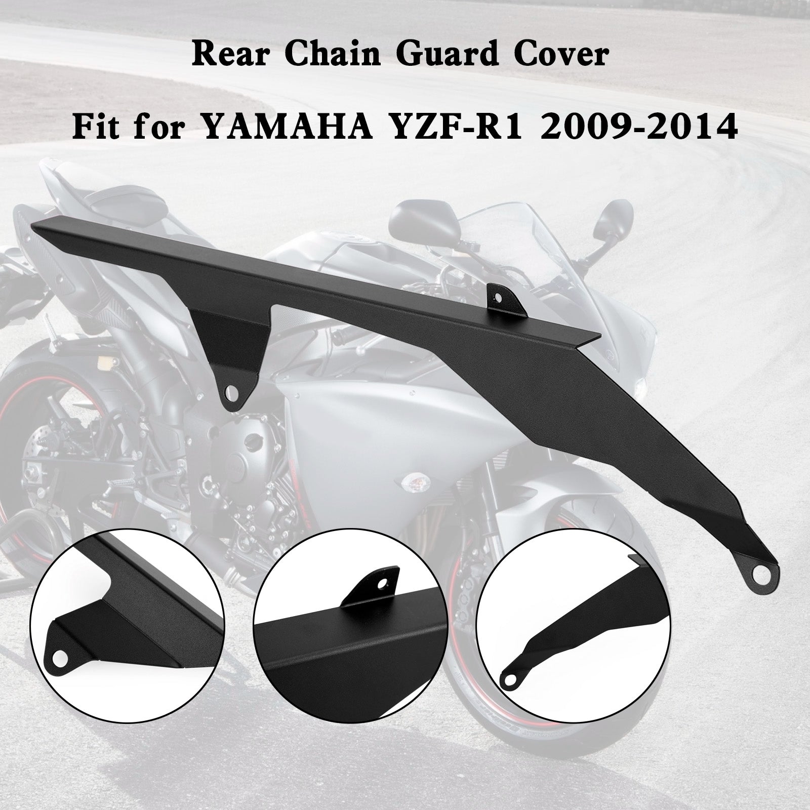 Rear Sprocket Chain Guard Protector Cover For YAMAHA YZF R1 2009-2014 Generic