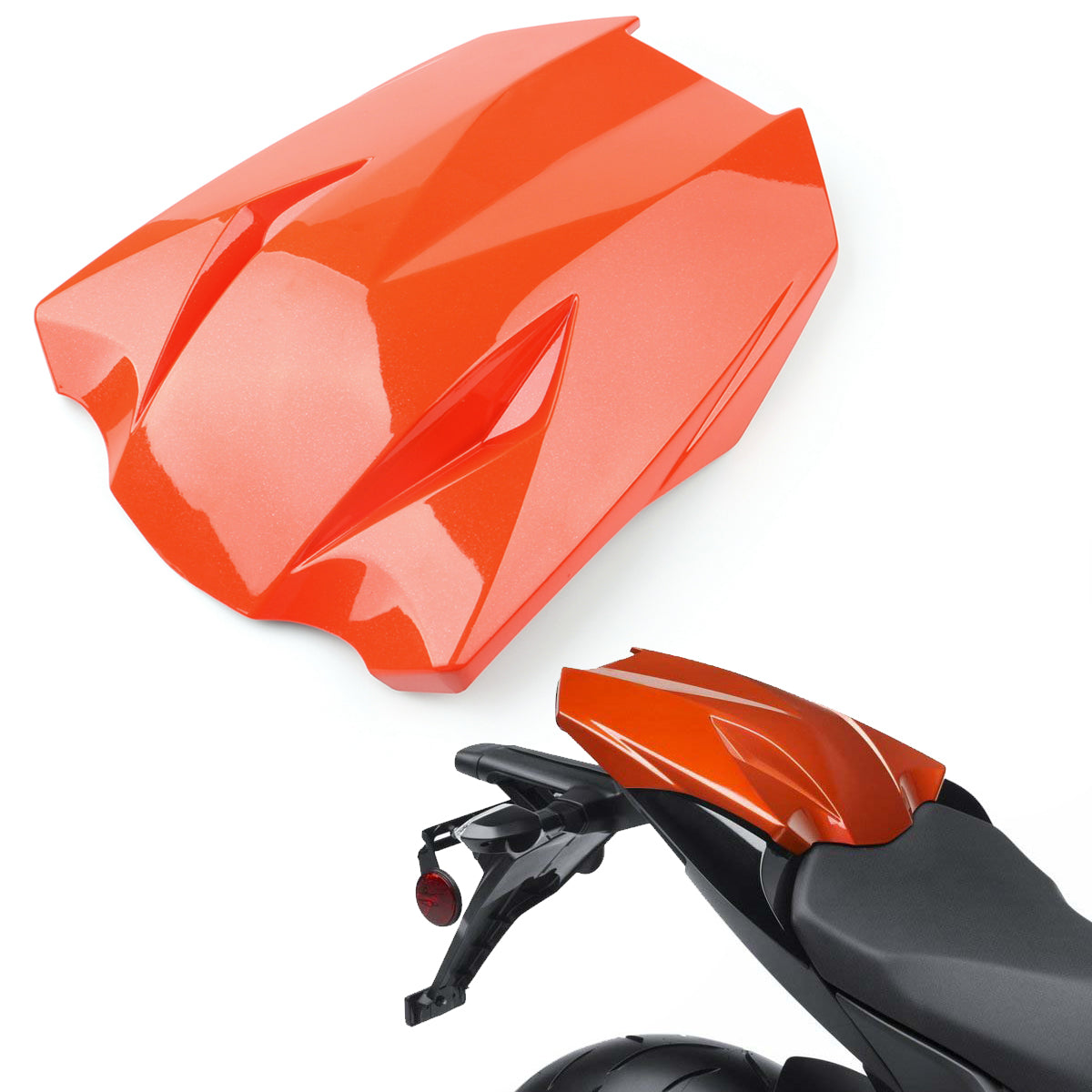 Funda para asiento trasero para Kawasaki Z1000 2011-2013, color naranja genérico