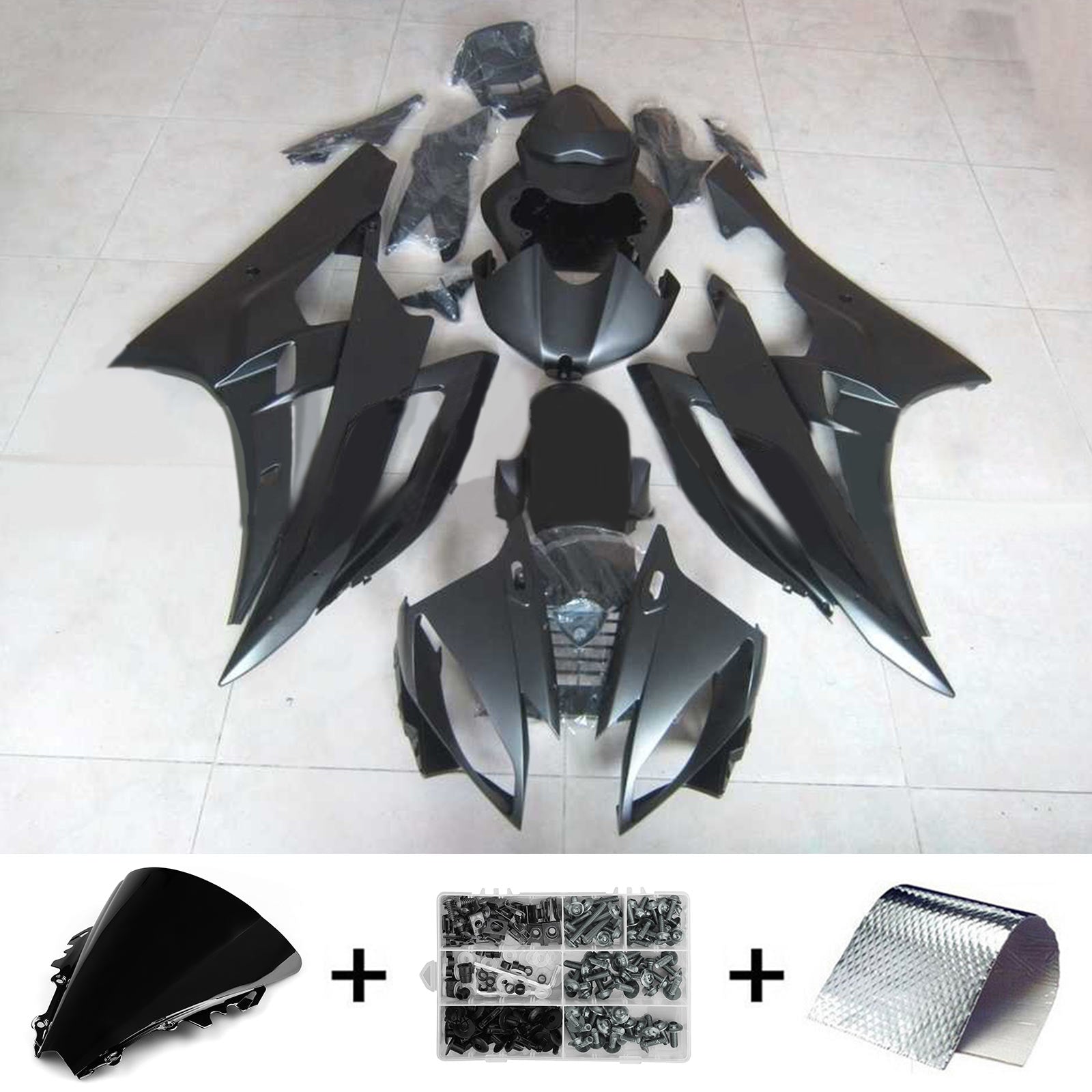 Injection Fairing Kit Bodywork Plastic ABS fit For Yamaha YZF 600 R6 2006-2007