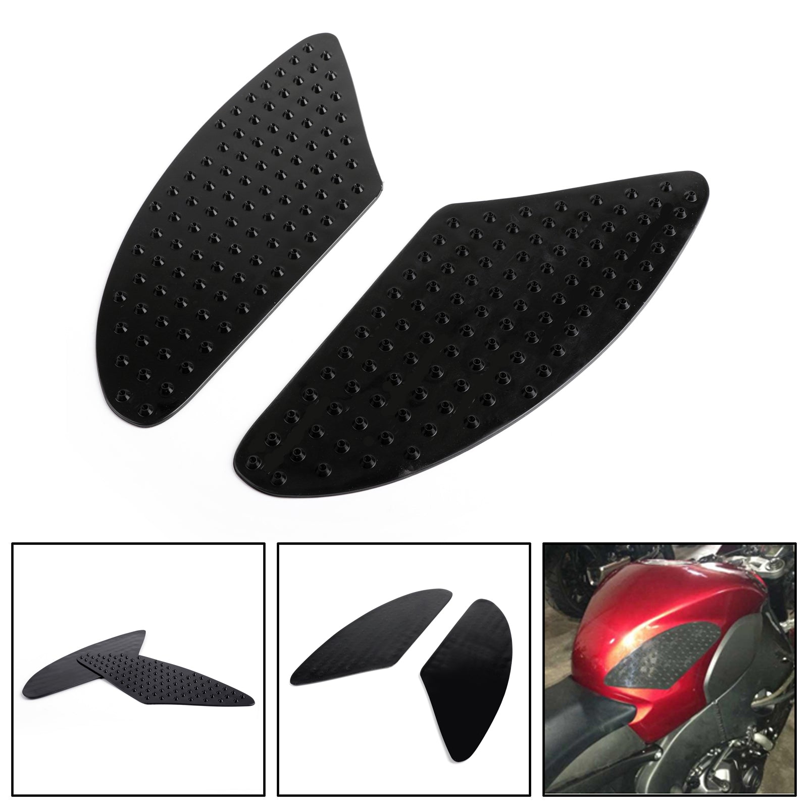 Tank Traction Pad Side Gas Knee Grip Protector Fit For Kawasaki ER-6N 12-13 Z1000 10-12 ZX10R 04-09 ZX-6R NINJA 636 2013