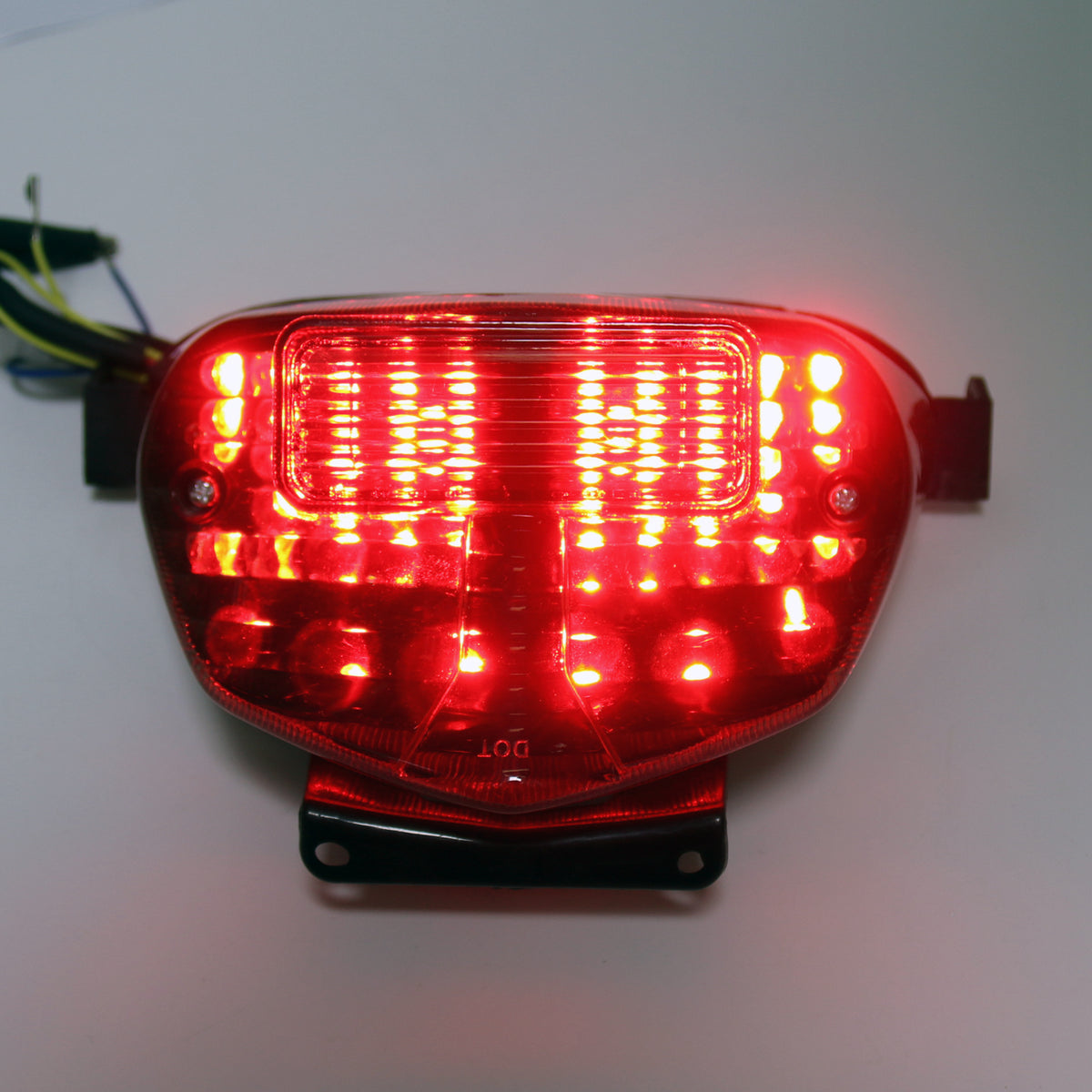 Indicatori di direzione fanali posteriori integrati a LED per Suzuki GSXR 600/750 00-03 1000 Fumè Generico