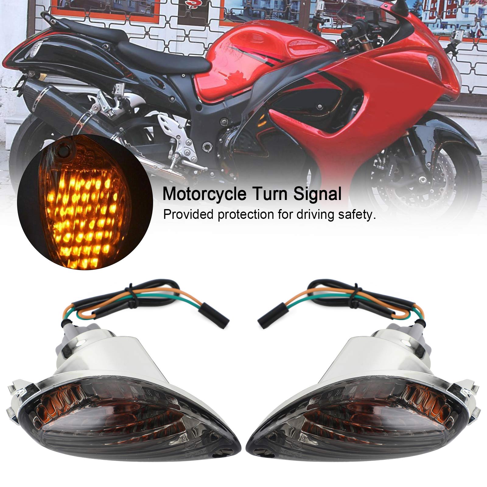 Rear Turn Signal Light for SUZUKI Hayabusa GSXR1300 GSX-R 1300 2008-2017 Generic