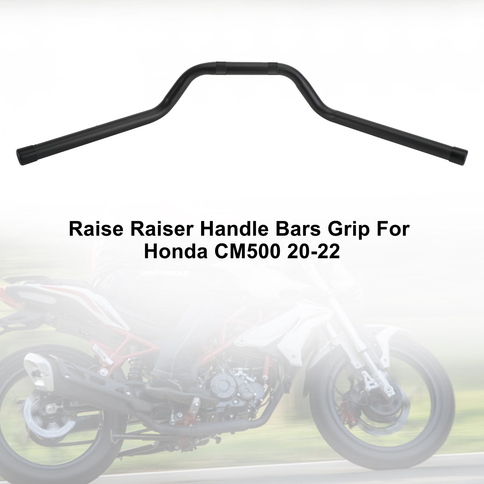 Universal 7/8" 22Mm Raiser Motor Bars Handlebar Black For Honda Cm500 17-22