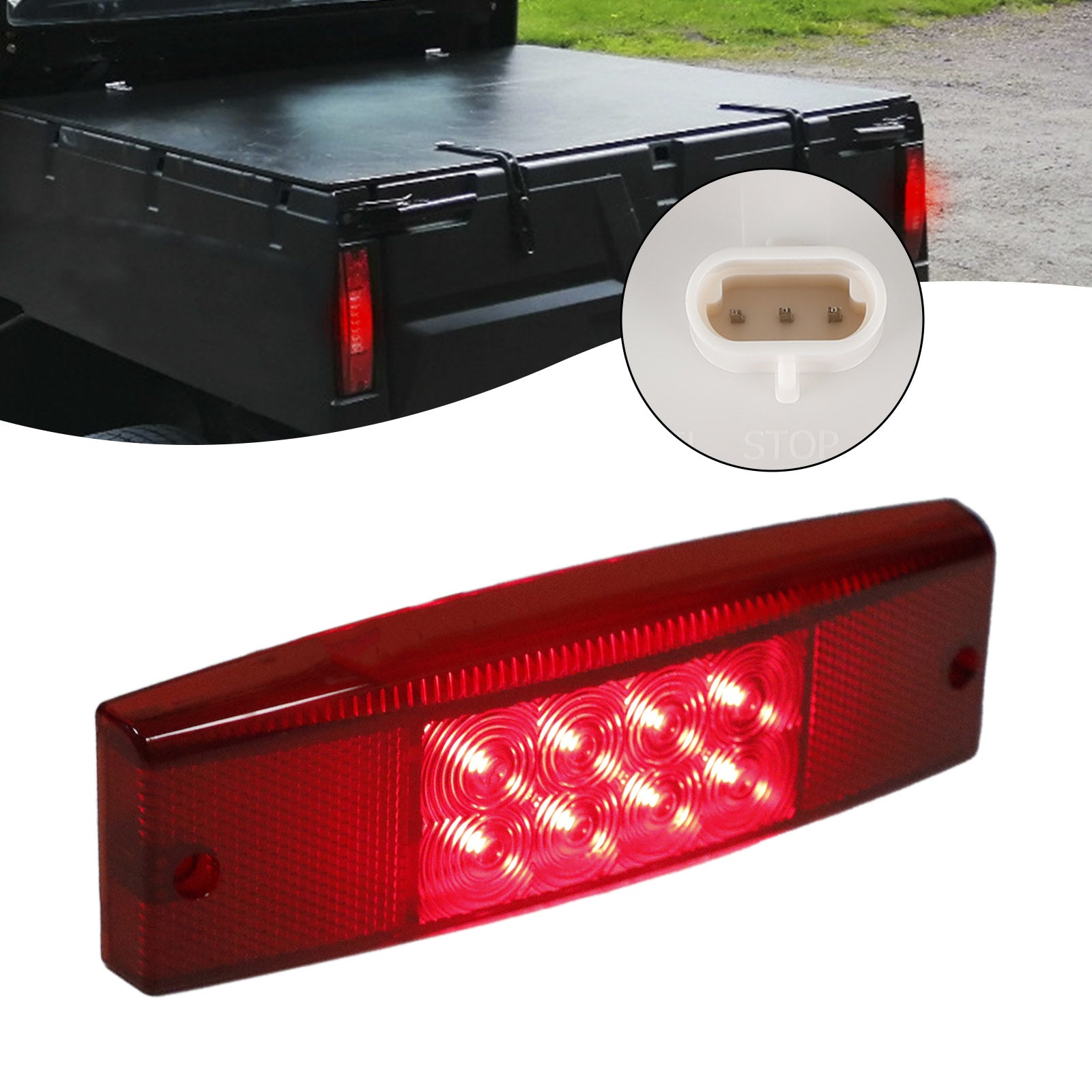 UTV Rear Tail Light 2411450 For Polaris Ranger 400 500 570 800 2011-2017 Generic